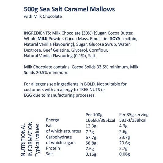 J.Charles Sea Salt Caramel Mallows 500g