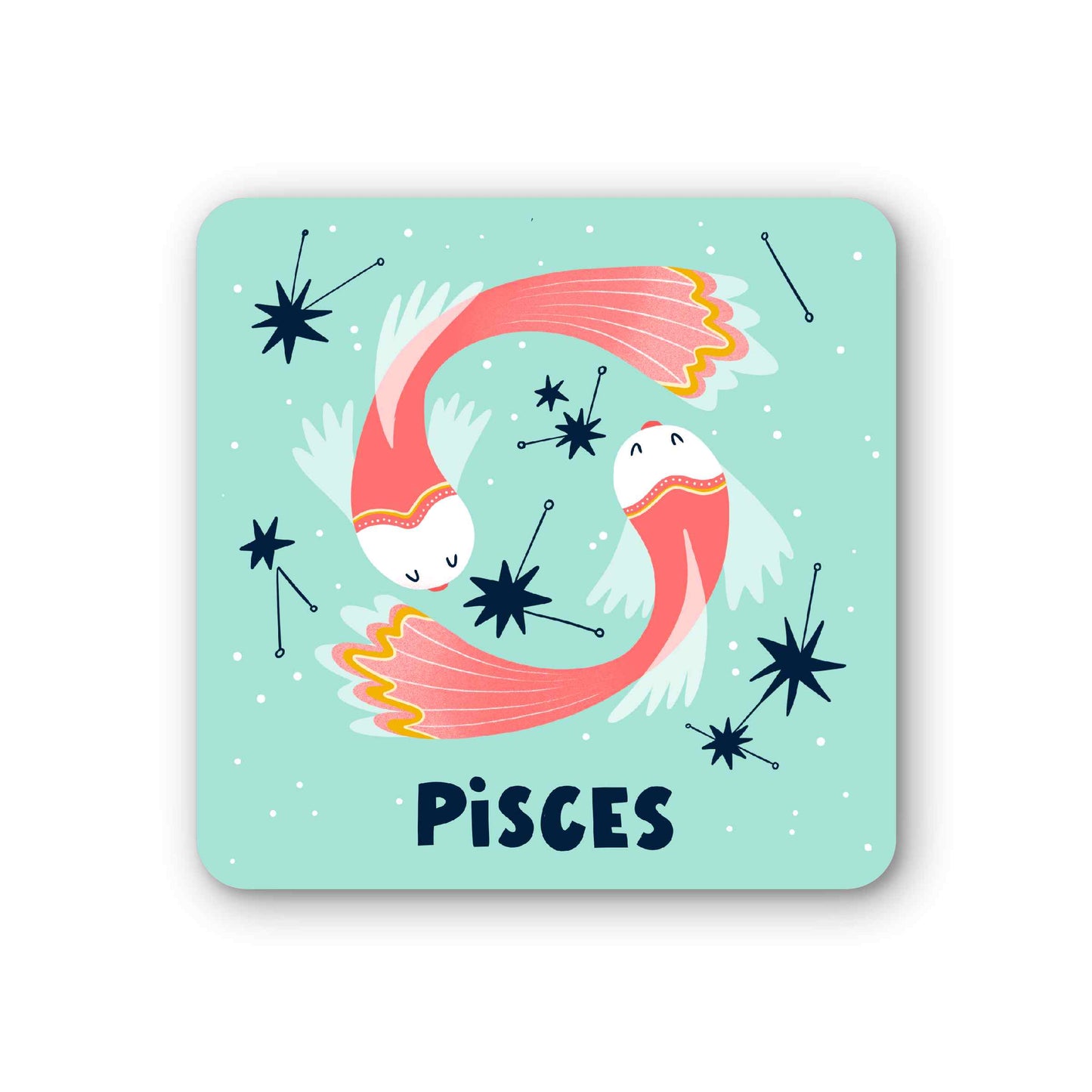 Pisces Zodiac Coaster (Pack of 6)
