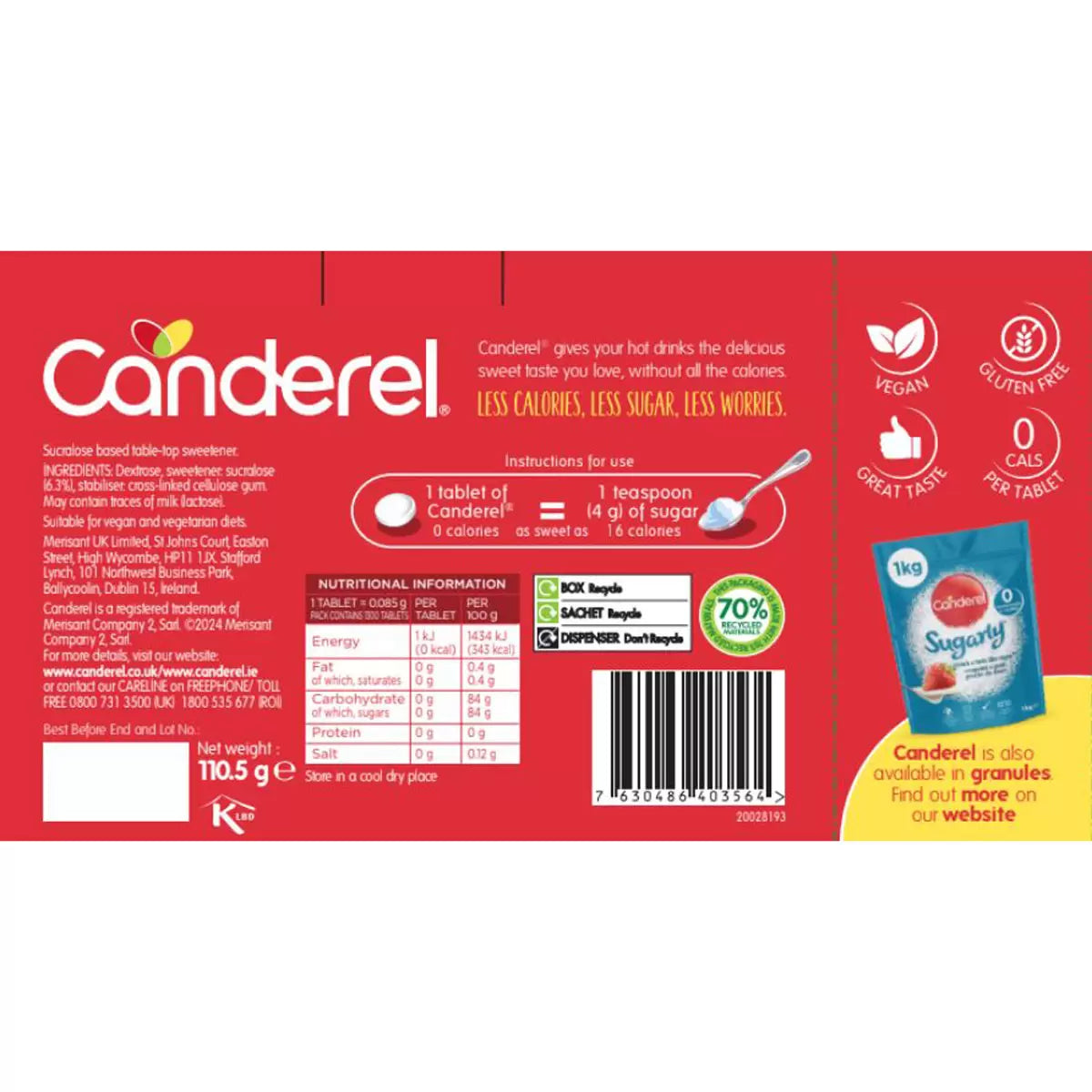 Canderel Tablets 1300 Pack