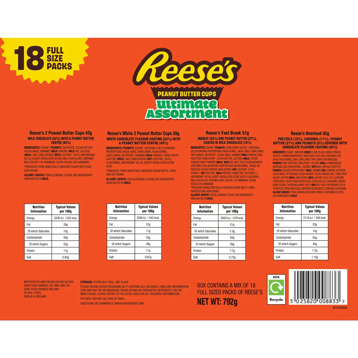 Reese's Peanut Butter Ultimate Assortment, 792g