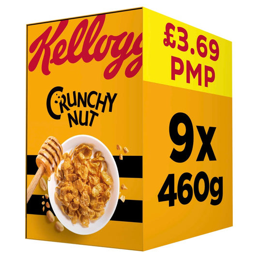 Kellogg's Crunchy Nut Breakfast Cereal 9x460g