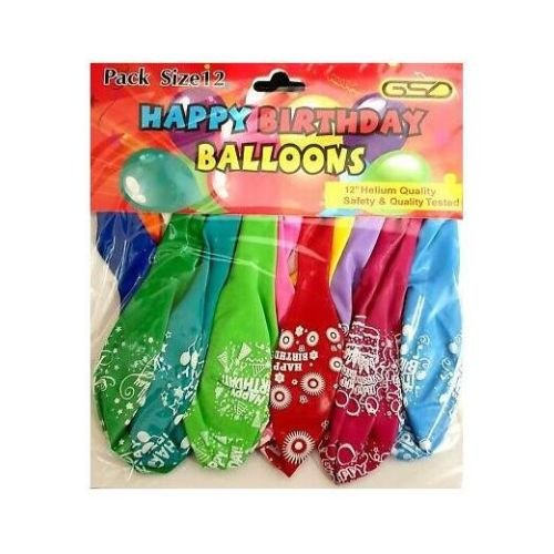 GSD H-Birthday Balloons 1x12 image 0