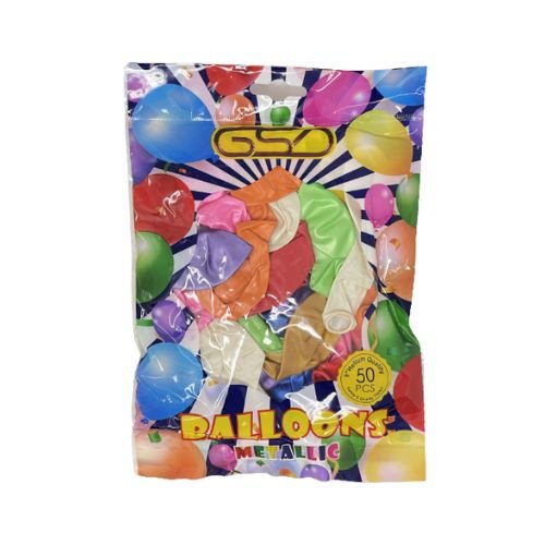 GSD Assorted Metallic Balloons 1x12X50pcs image 0