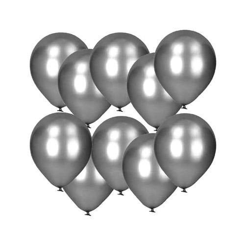 GSD Silver Metallic Balloons 1x12 image 0