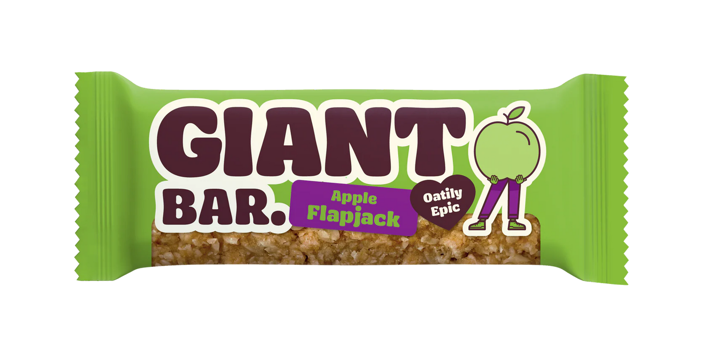 Giant Bar Apple Vegan Flapjack 20x90g