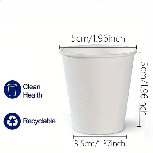 50/100PCS Disposable Small Paper Cups Thickened Durable Disposable