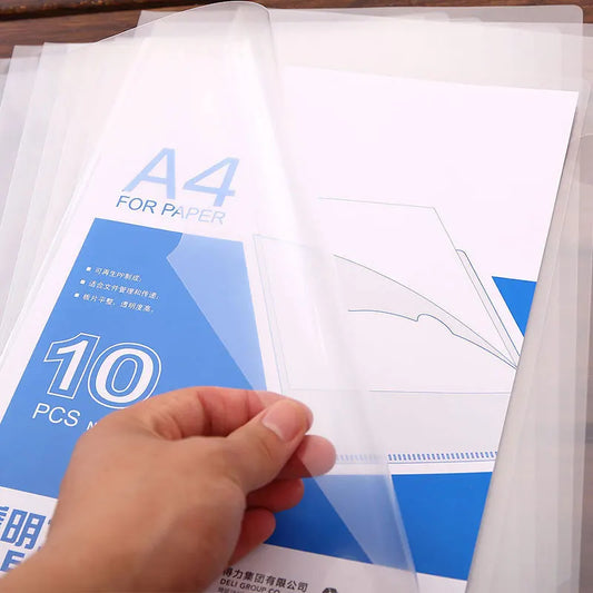10 to 30 PCS A4 File Folder Desk Organizer Stationery Clear Folder for