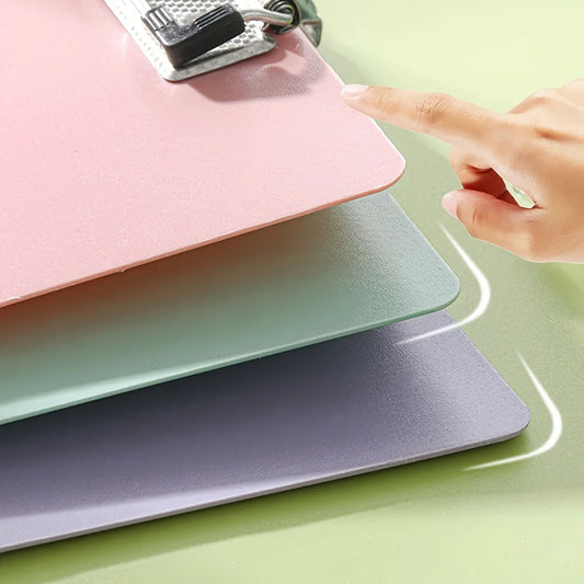 1pc A4 Plastic Color Folder with Clip - Durable Material,