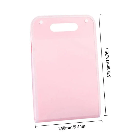 13 Pocket File Folders Portable A4 Letter Size Macaron Color Accordian