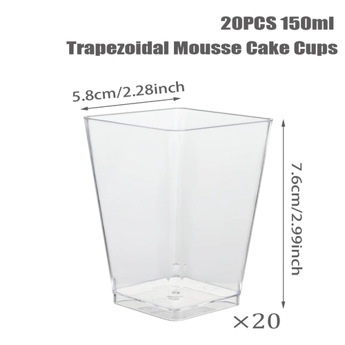 Desserts Cake Cups Disposable for Pastry Mini Cup Mold Cupcake Wedding