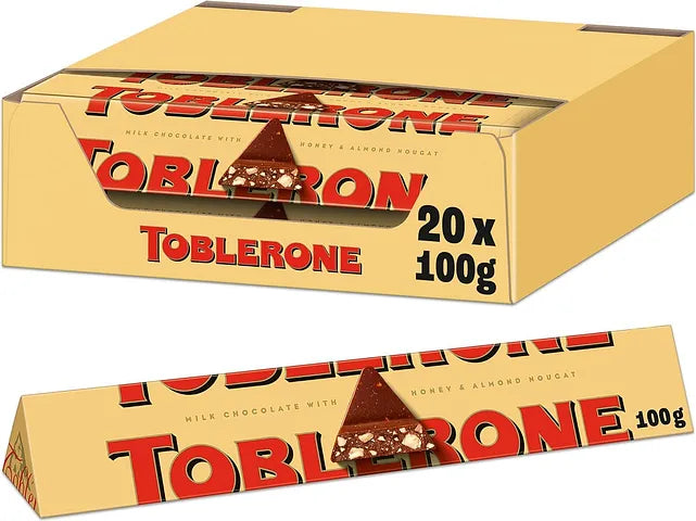 Toblerone Swiss Milk Chocolate 20x100g