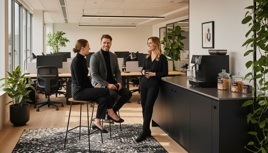 modern office coffee corner