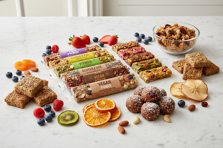 Healthy Snacks (Protein Bars, Vegan, Gluten-Free)