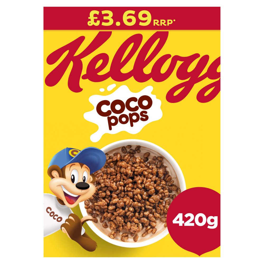 Kellogg's Coco Pops Breakfast Cereal 6x420g