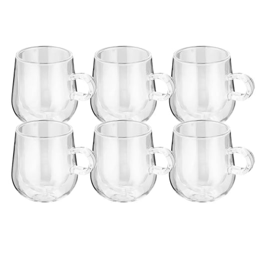 Judge Double Walled Latte Glass Set, 275ml, 6 Pack