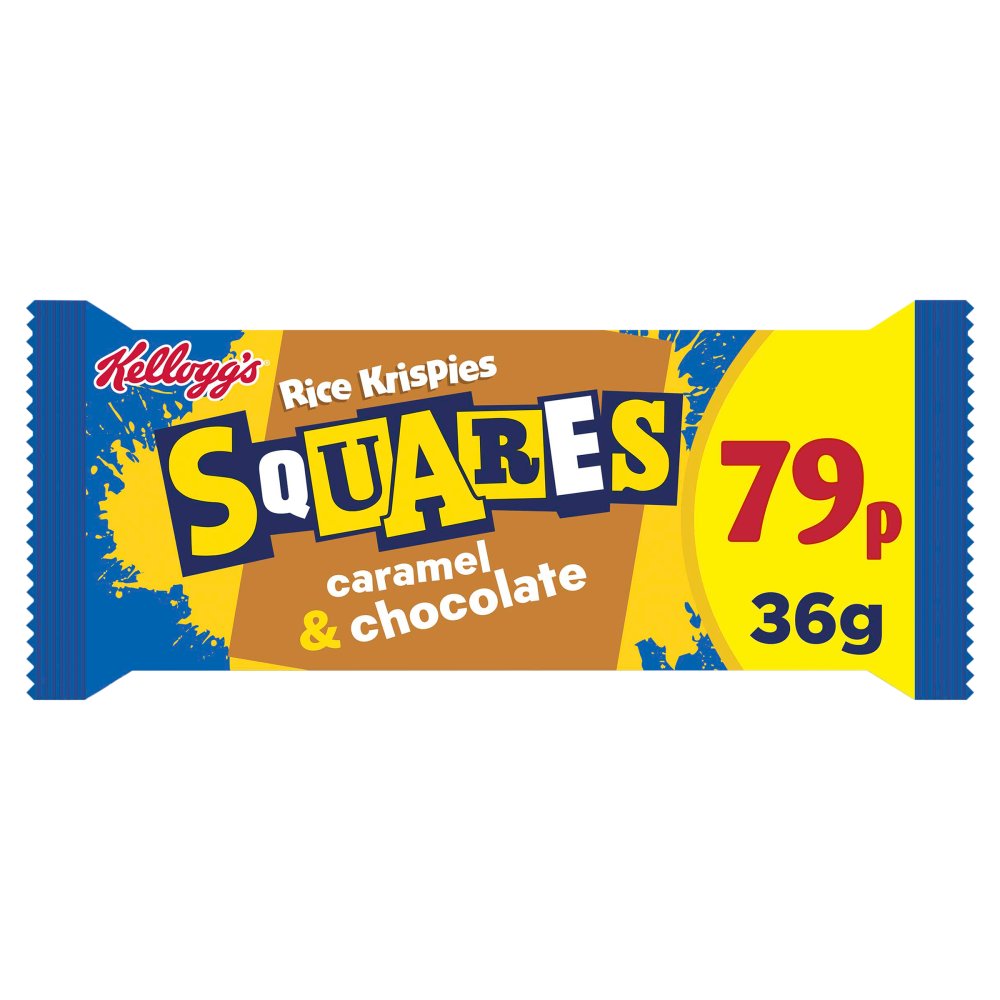 Kellogg's Rice Krispies Squares Caramel & Chocolate Snack Bars 30x36g