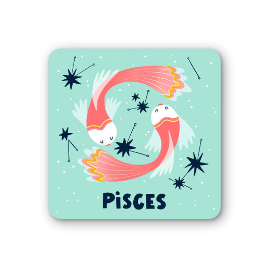 Pisces Zodiac Coaster (Pack of 6)