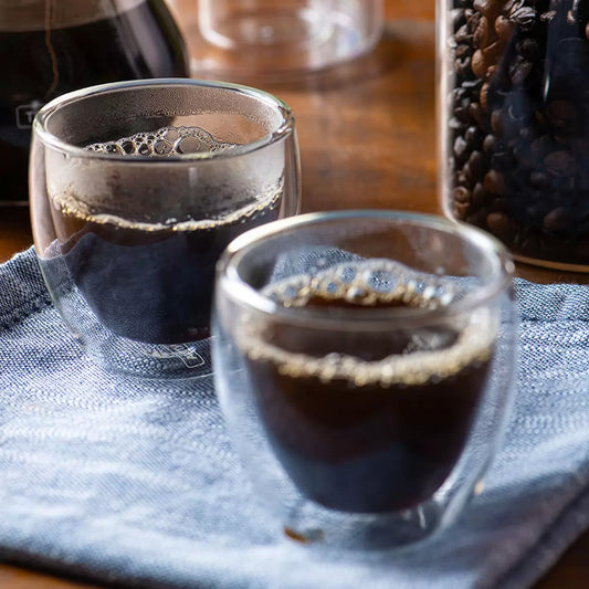 Tramontina Double Walled Espresso Glass Set, 110ml, 8 Piece