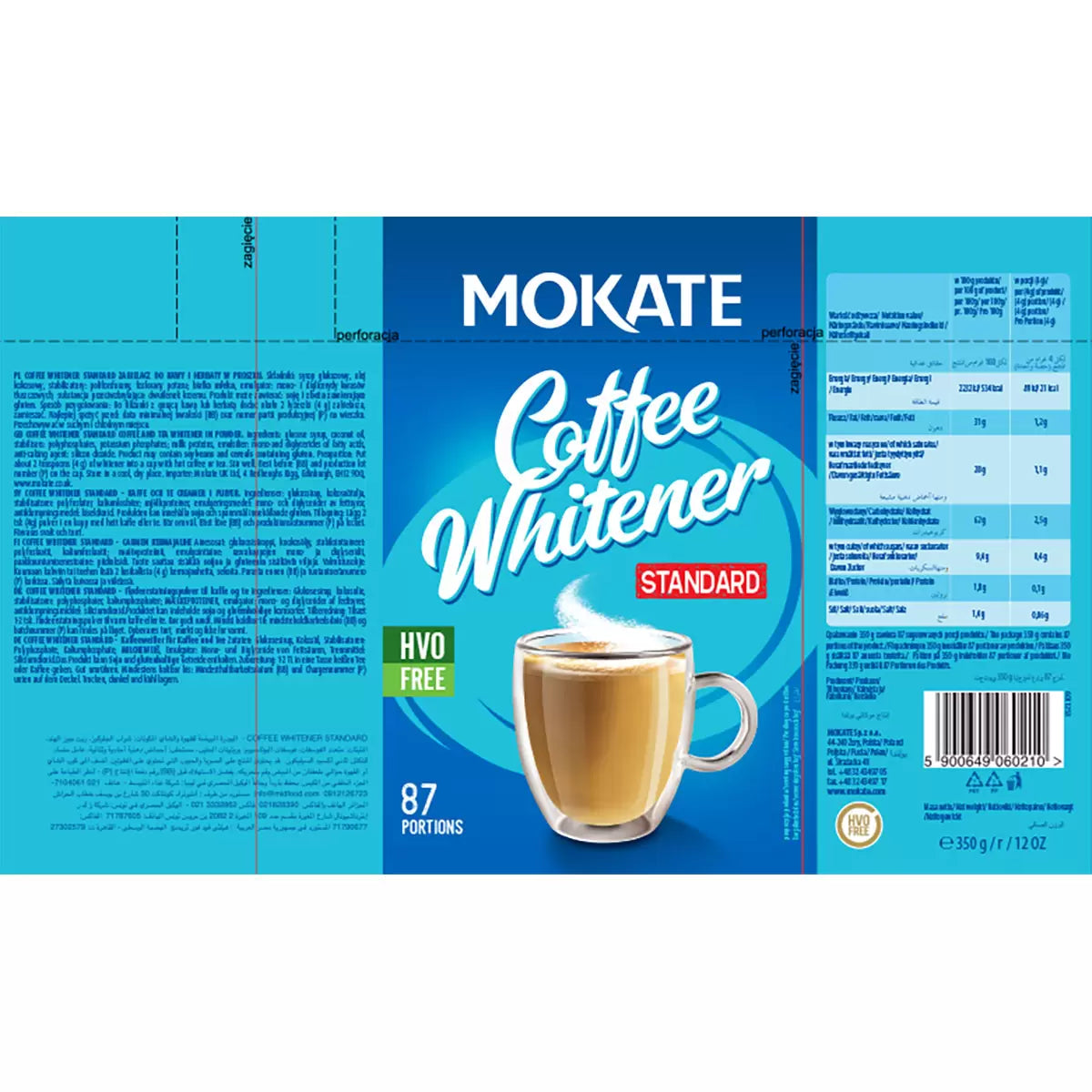 Mokate Coffee Whitener, 4 x 350g