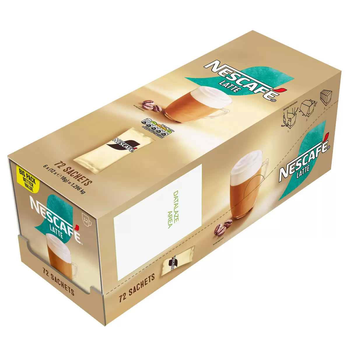 Nescafé Latte Sachets, 72 x 18g