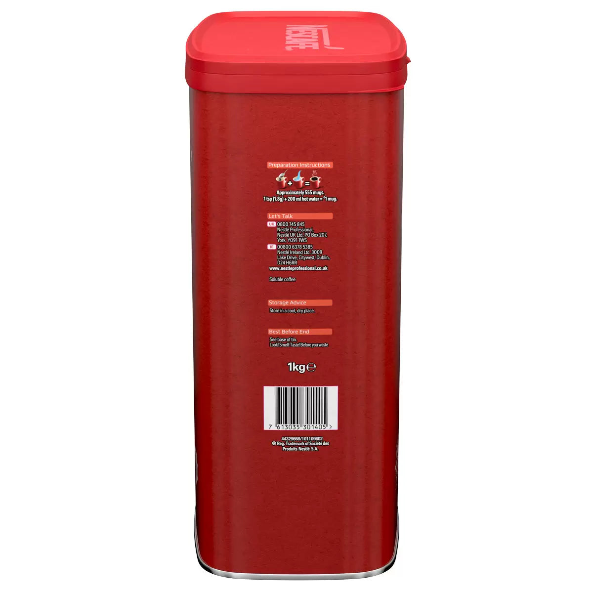 Nescafé Original Instant Coffee Granules, 6 x 1kg