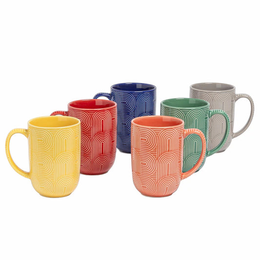 Over & Back Arch Mugs 6 Pack