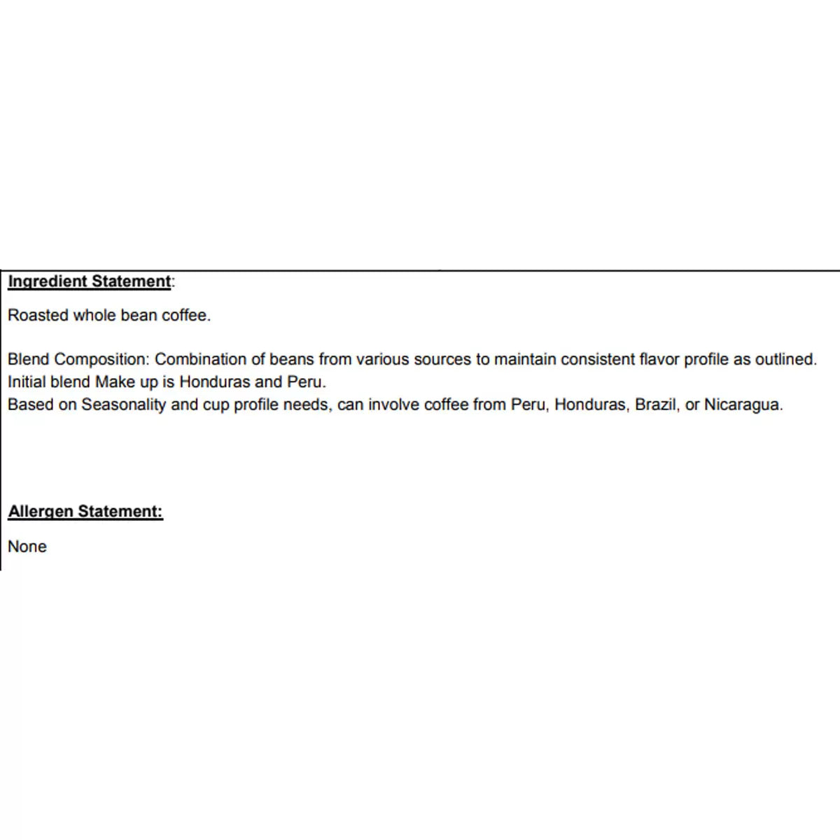 Kirkland Signature Whole Bean Coffee Espresso Blend, 1.13kg