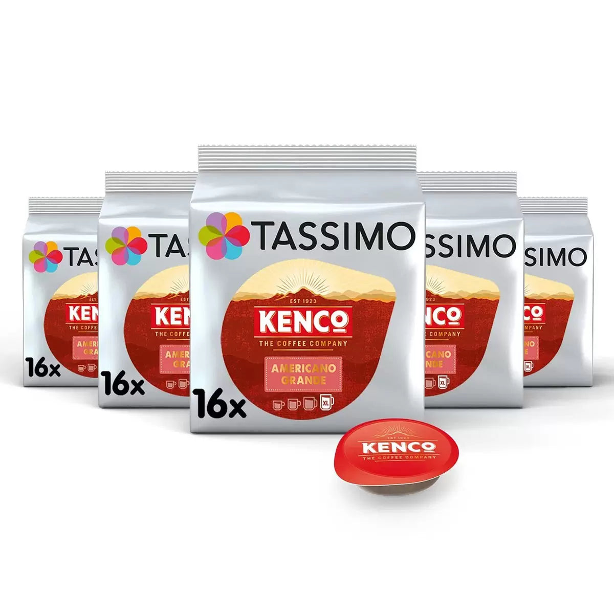Tassimo Kenco Americano Grande XL Coffee Pods, 80 Servings