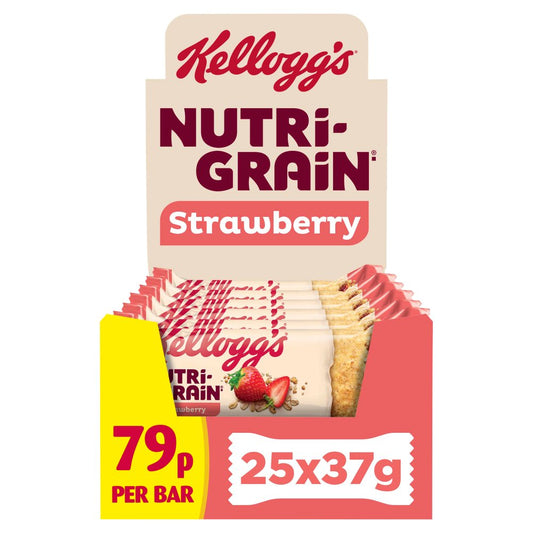 Kellogg's Nutri-Grain Strawberry Bar 25X37g
