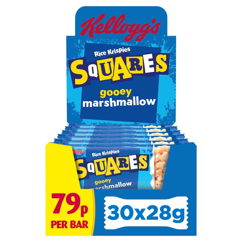 Kellogg's Rice Krispies Squares Marshmallow Snack Bars 30x28g