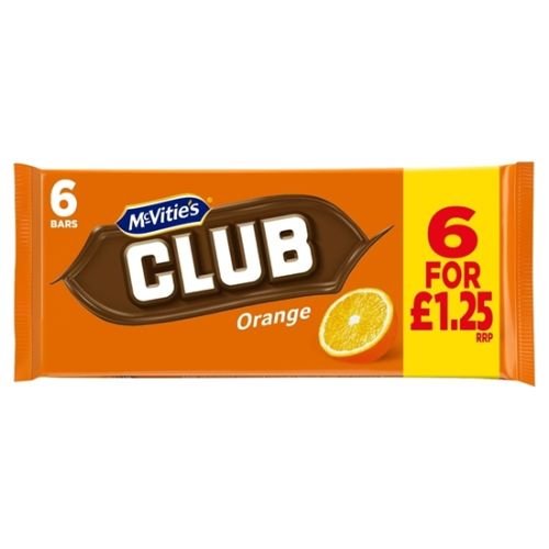 McVitie's club orange 1x12x6x22 x132gm  £1.25 pm image 0