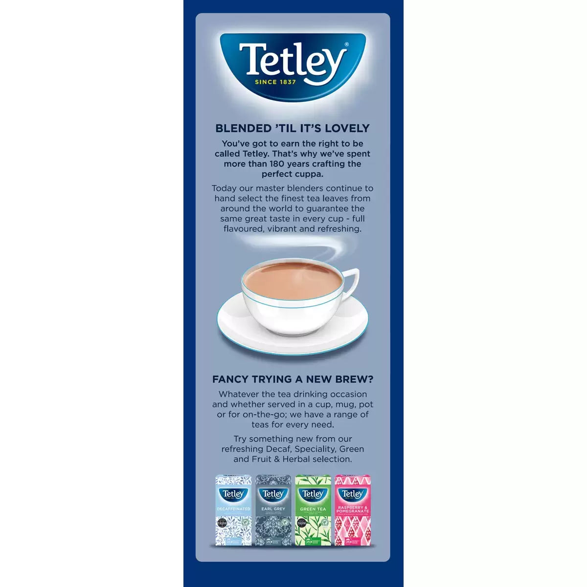 Tetley 1 Cup Tea Bags, 1100 Pack
