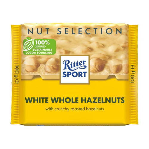 RITTER SPORT White Whole Hazelnuts 5x100g image 0