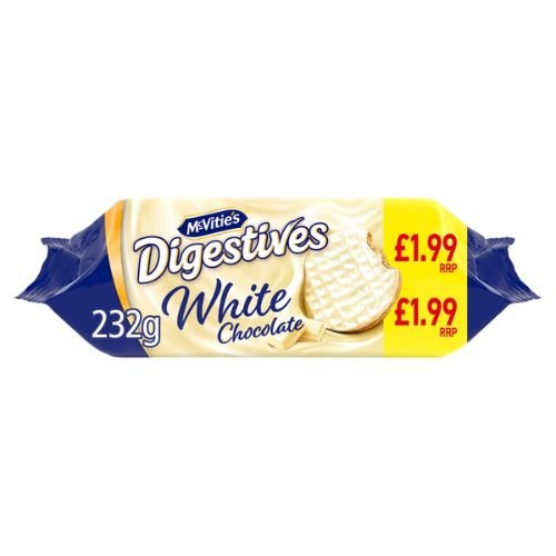 McVitie's Digestive White PM£1.99 12x232g image 0