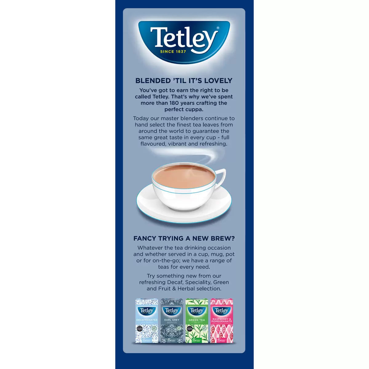 Tetley 1 Cup Tea Bags, 4 x 1100 Pack