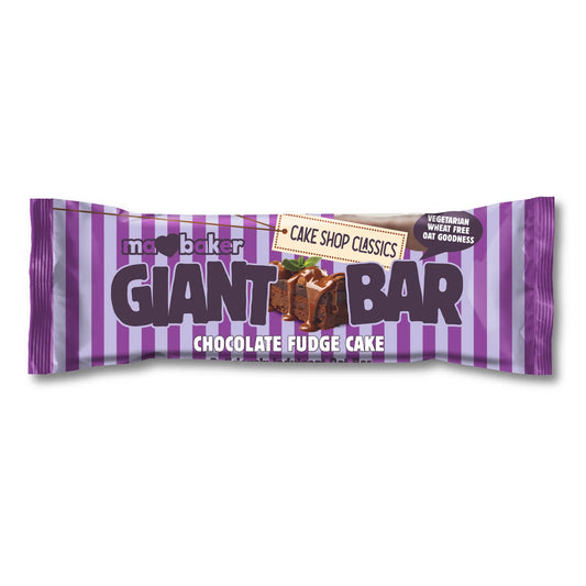 Marble Baker Giant Bar packaging with purple and white striped design on a white background