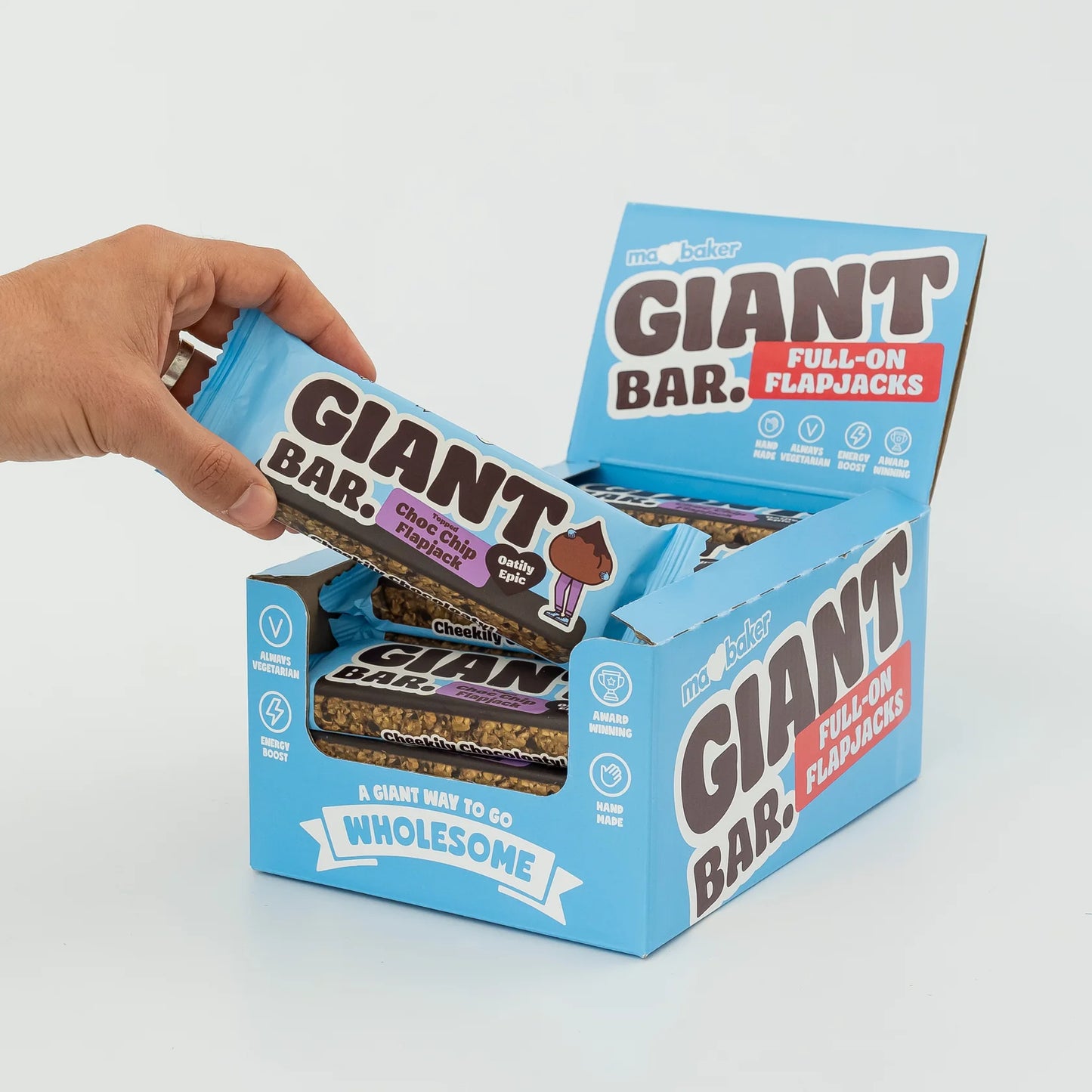 Giant Bar Topped Choc Chip Flapjack 20x100g