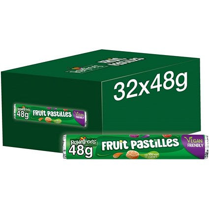 Rowntree's Fruit Pastilles Sweets Tube, 48g (Pack of 32)