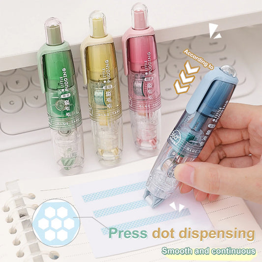 12Pcs/Set Transparent Dot Dispensing Double-sided Tape Replaceable