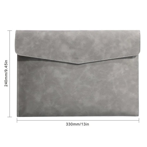 PU Leather A4 Document Bag, 7 Colors, File Folder for Office & Travel,