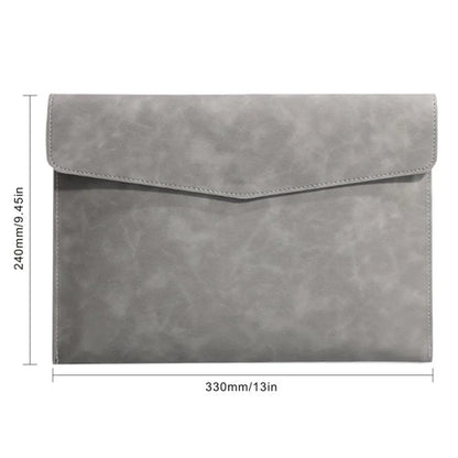 PU Leather A4 Document Bag, 7 Colors, File Folder for Office & Travel,