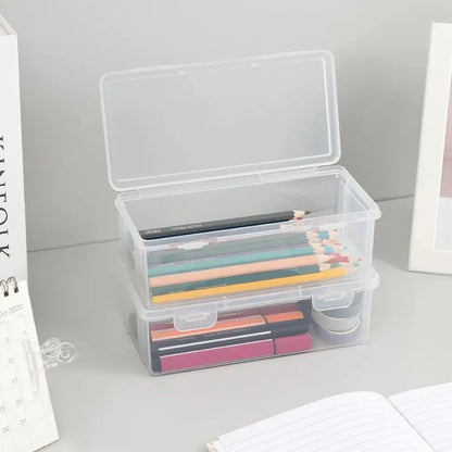 Large Capacity Transparent Stationery Case Pencil Storage Colour