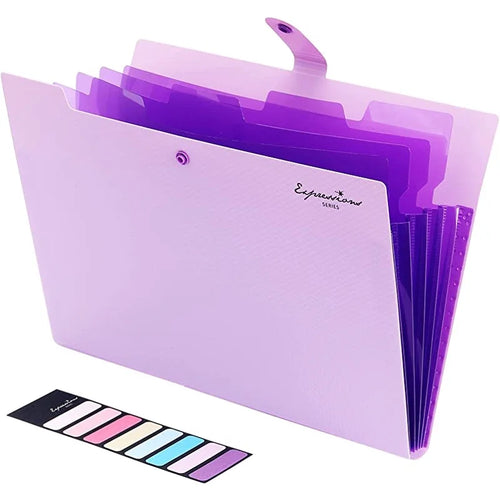 Expanding File Folder,5 Pocket Folders for Documents,Portable Paper