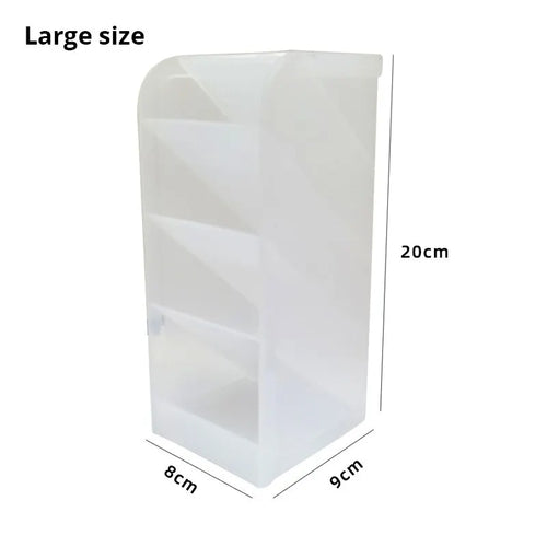1pc White/Black Transparent Multifunctional Large Capacity Desktop