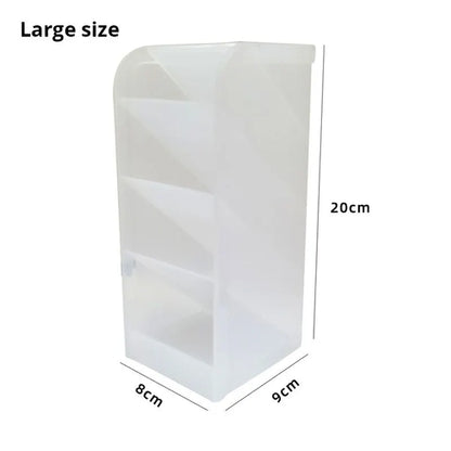 1pc White/Black Transparent Multifunctional Large Capacity Desktop