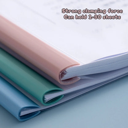 5pc/set A4 Transparent Folder Thickened Plastic Folder File Waterproof