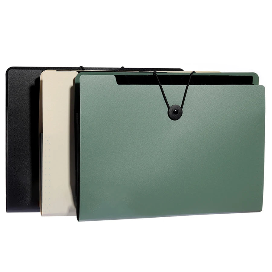 Three Colors Horizontal A4 Folder Students Office Business Trip