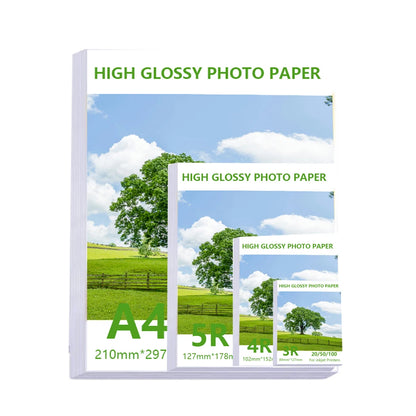 Multi Specification High Gloss Photo Paper 3R 4R 5R A4 Photo Printing