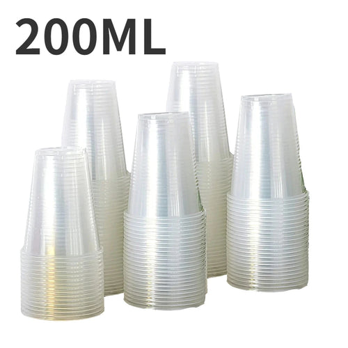 Disposable Clear Plastic Cups – 50/100 PCS for Outdoor & Picnic Use