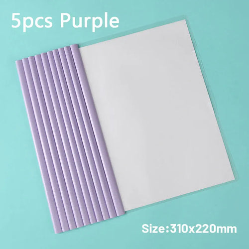 5pc/set A4 Transparent Folder Thickened Plastic Folder File Waterproof